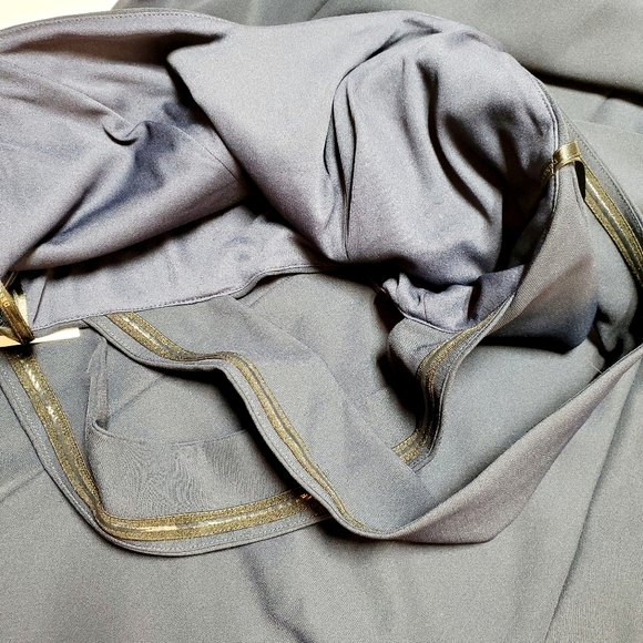 NWT Dessy Collection Off-the-Shoulder Criss Cross Back Trumpet Gown Sz 14 - Picture 9 of 11